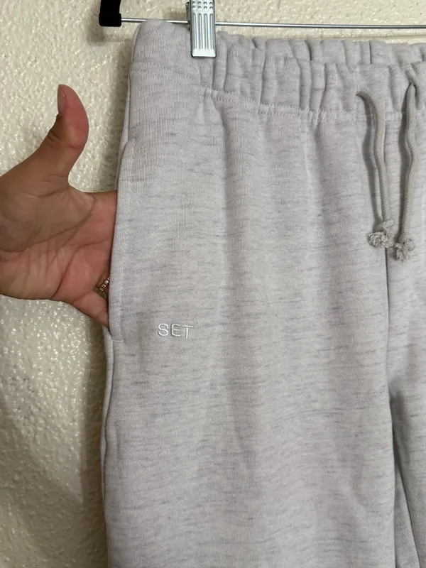 Set active Midweight Sweats Staple Old School Sweatpants size Small heather grey - Image 4