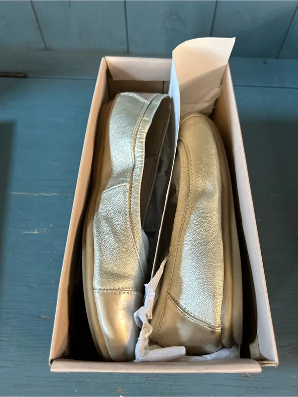 Easy Spirit Women's Metallic Gold Slip-On Ballet Flats | Size 7M Box Included - Image 7