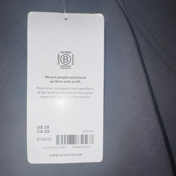 ATHLETA Retroplush Straight Leg in Black Size 2X New with Tag MSRP $109 - Image 9