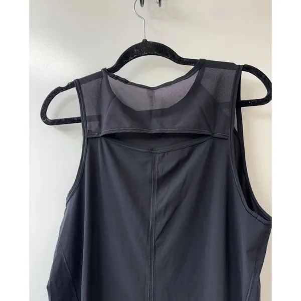 Lululemon Sculpt Tank Top Womens 6 8 Medium Black Mesh Back Cutout Run Training - Image 4