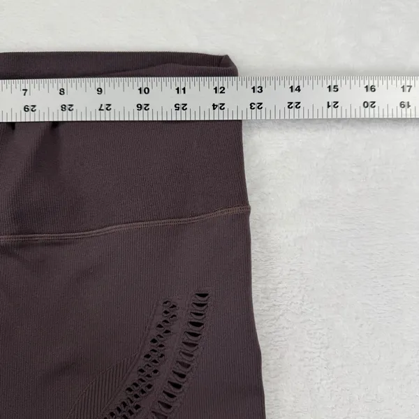 Alo Yoga Womens Seamless High-Waist Radiance Legging Dark Plum Espresso Size‎ M - Image 3