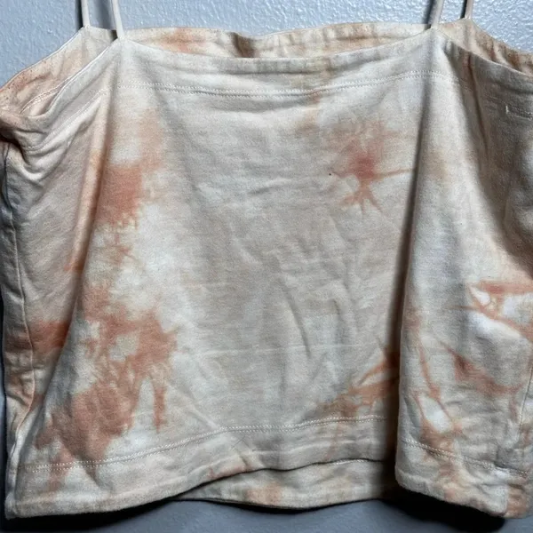 American Eagle Women Orange Tie Dye Crop‎ Top Size Large. - Image 8