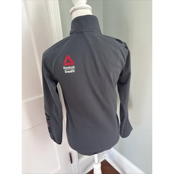 Reebok CrossFit Pullover Grey Size Small 1/2 Zip Shirt - Image 4