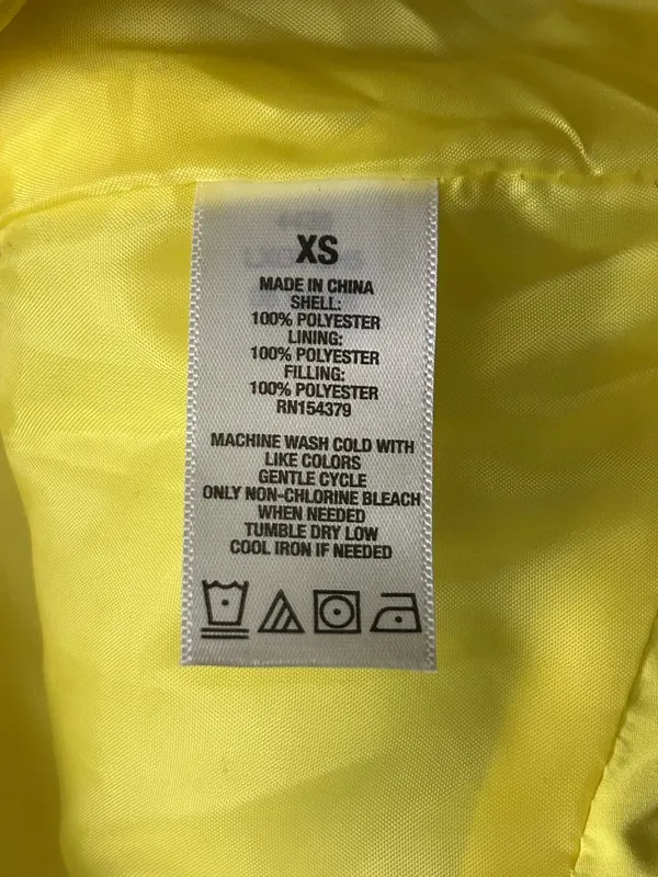 Aeropostale Women’s Lemon Yellow Quilted Puffer Vest XS NWT - Image 10