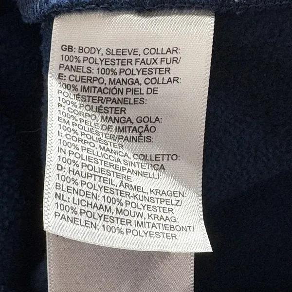 The North Face Womens Blue High Pile Fleece Full Zip Jacket Size Small‎ - Image 13