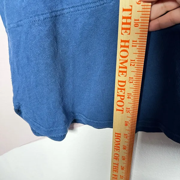 Polo Ralph Lauren‎ Pony Terry Knit Mini Skirt Pocket Cotton Blue Women Large - Image 7