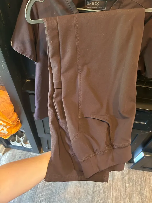 Brown FIGS Scrubs Set - Image 3