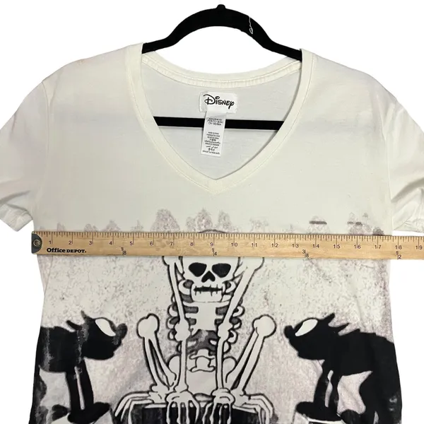 Disney Mickey Mouse Skeleton Dance Shirt Silly Symphony Halloween Size Small - Image 5