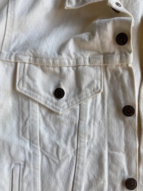 Levi's White Jean Jacket - Image 3