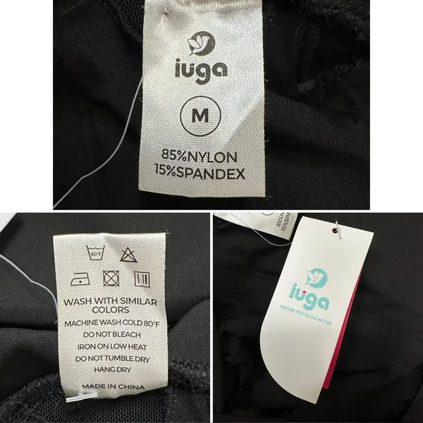 NWT iuga Black Women's Tennis Golf Athletic Dress, Sz Medium - Image 11