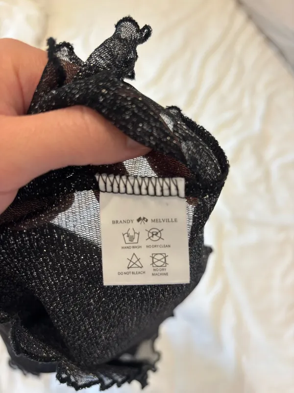 Brandy Melville Glitter Sheer Top - Image 3