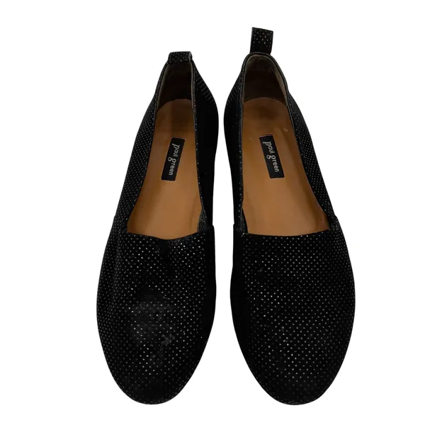 Paul Green Black Dot Suede Loafers Flats UK 3 US 5.5 Made in Austria‎ - Image 2