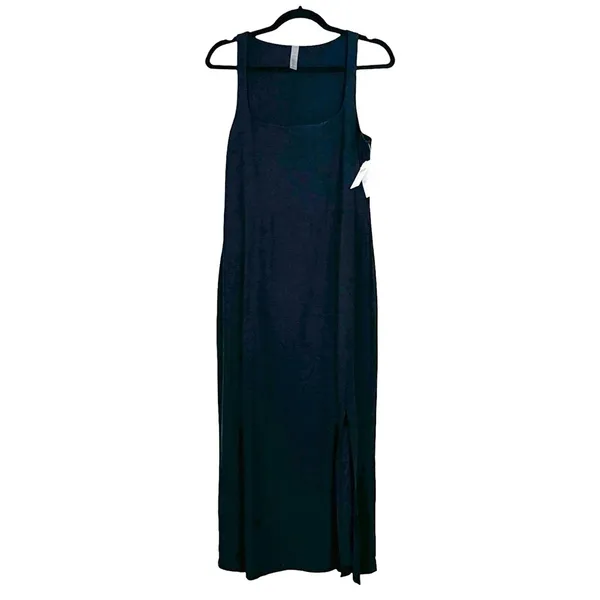 NWT BEYOND YOGA Featherlight Dark Gray Maxi Dress Sz L - Image 3