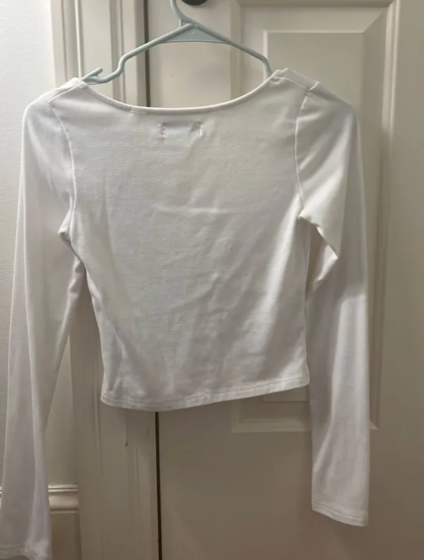 Edikted White Long Sleeve - Image 2