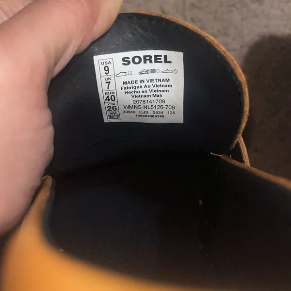 SOREL Joan Now City Loafer‎ Chunky Platform Canyon Gold Black 9 - Image 9