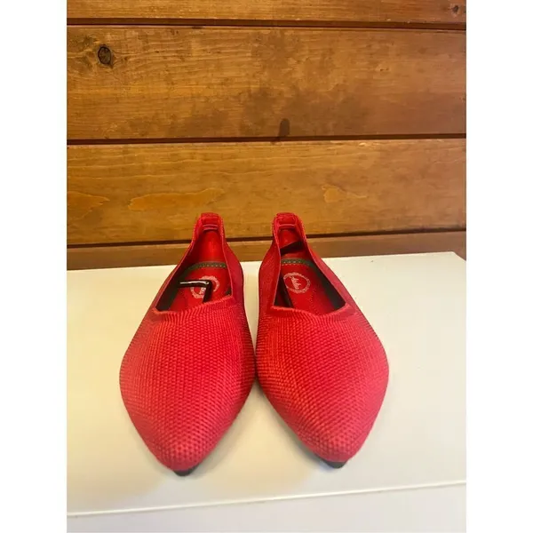 Atalina Woven Ballot Red Flats Shoes Sz 6 NIB - Image 6