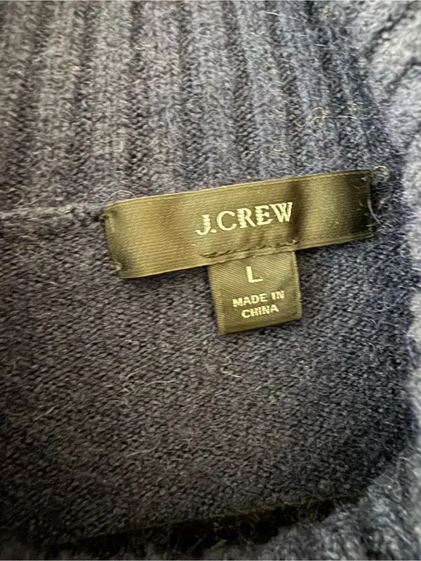 J. Crew Extra Soft Yarn Multicolor Striped Wool Blend Turtleneck Sweater Large - Image 4