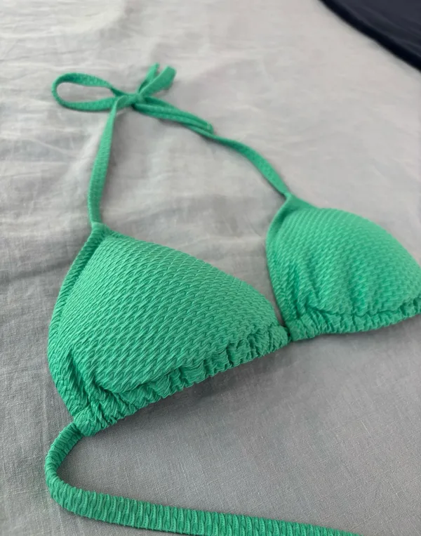 Aerie Green Triangle Bikini Top - Image 2