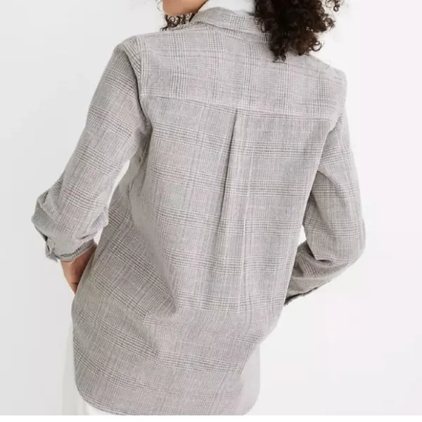 Madewell Corduroy Classic Ex-Boyfriend Shirt in Dermott Plaid - Image 10