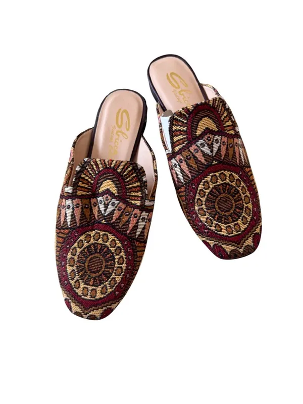 SBICCA Multicolor Tapestry Mules Flats Loafers Size 6 NEW NWOB - Image 6