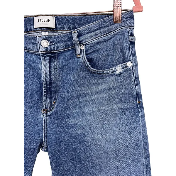 Agolde Toni Mid-Rise Straight Leg Jeans‎ Viewpoint Women's Size 29 - Image 6