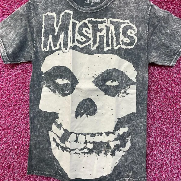 Misfits Big Face Crimson Ghost Horror Punk Rock Band Tee S - Image 2