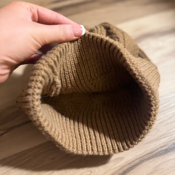 C.C Tan Knit Beanie Brown - Image 4