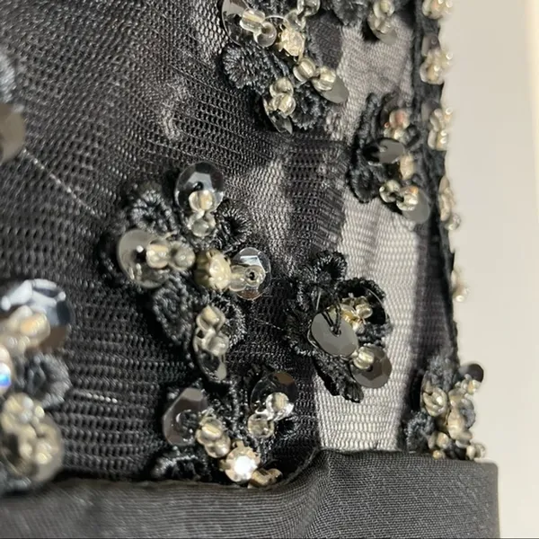 Vintage Dress Witchy Gothic Sleeveless Handmade Sparkle Retro Maxi Unique Retro‎ - Image 9