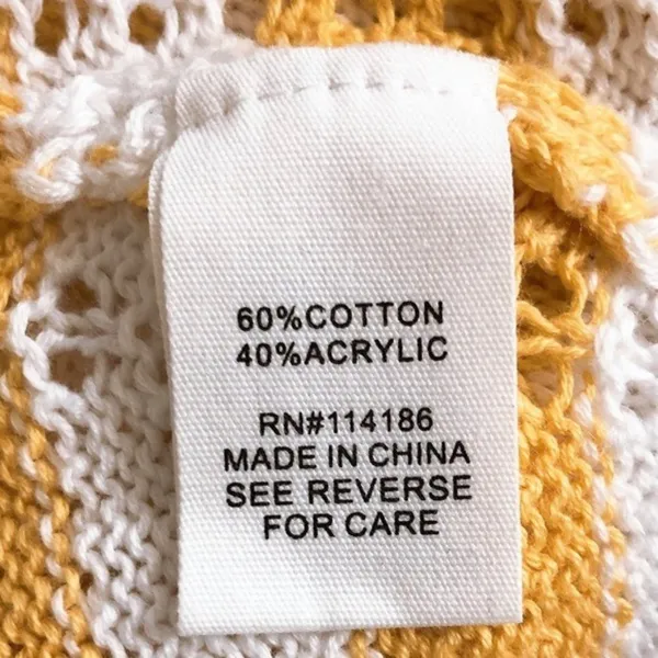 89th & Madison Sweater Perforated Knit Zig Zag Pattern Pullover Size XL - Image 10