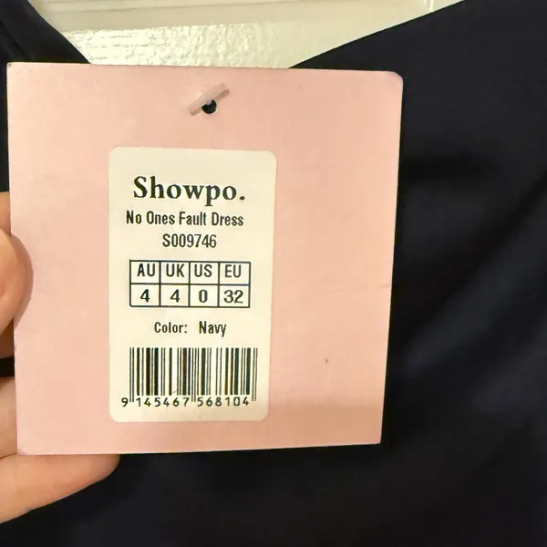 NWT Showpo No Ones Fault Dress in Navy - Image 3