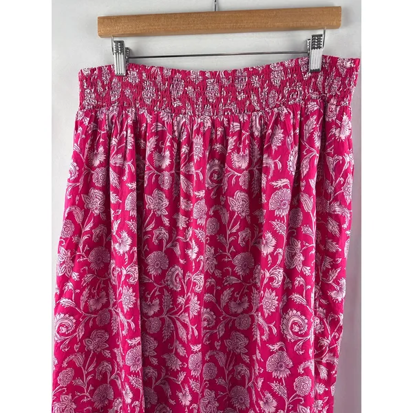 Women’s Destination 365 Large Hot Pink Paisley Maxi Dress - Image 2