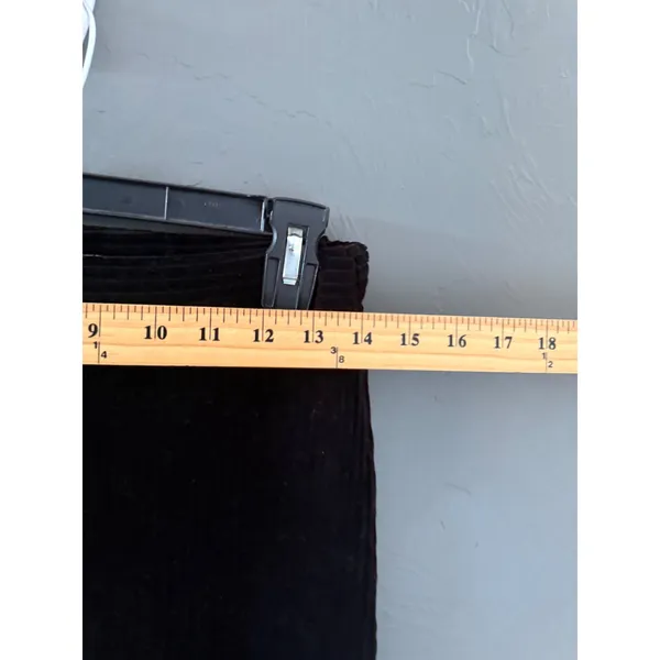 Urban Outfitters Black Corduroy Flare Pants High Rise‎ Stretch Size M/M Boho - Image 5