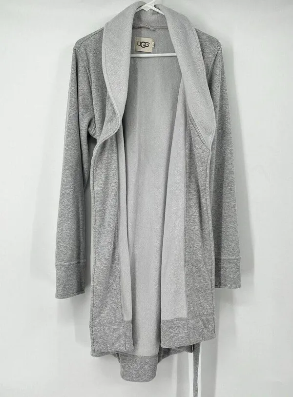 Ugg Gray Womens L Robe Cozy Relaxation Comfy - Image 4