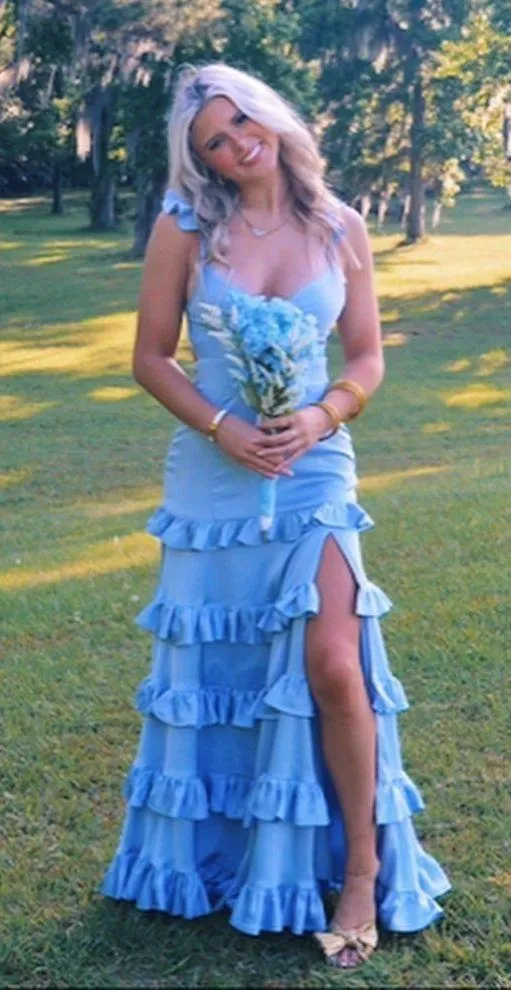 blue prom dress Size 2 - Image 4