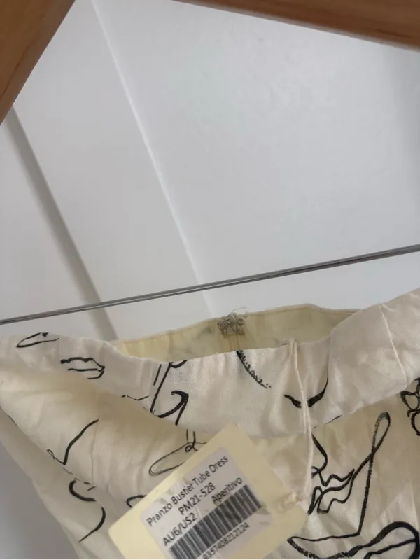 Peppermayo x Rikki Day Pranzo Linen Strapless Mini Dress - Image 4
