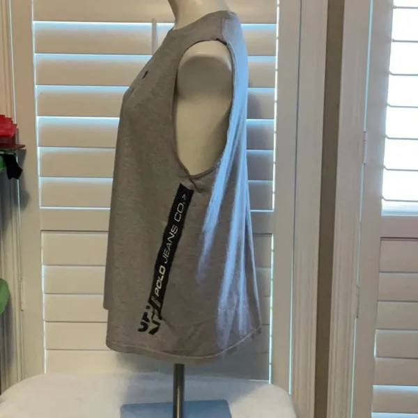 Polo by Ralph Lauren Gray Muscle Tee - Image 5