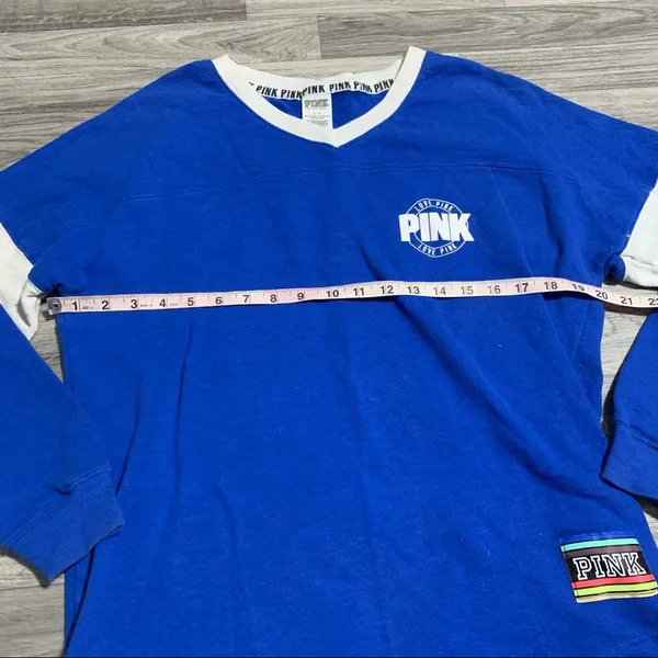 🌿Victoria’s Secret Royal Blue Long Sleeve Shirt - Image 5