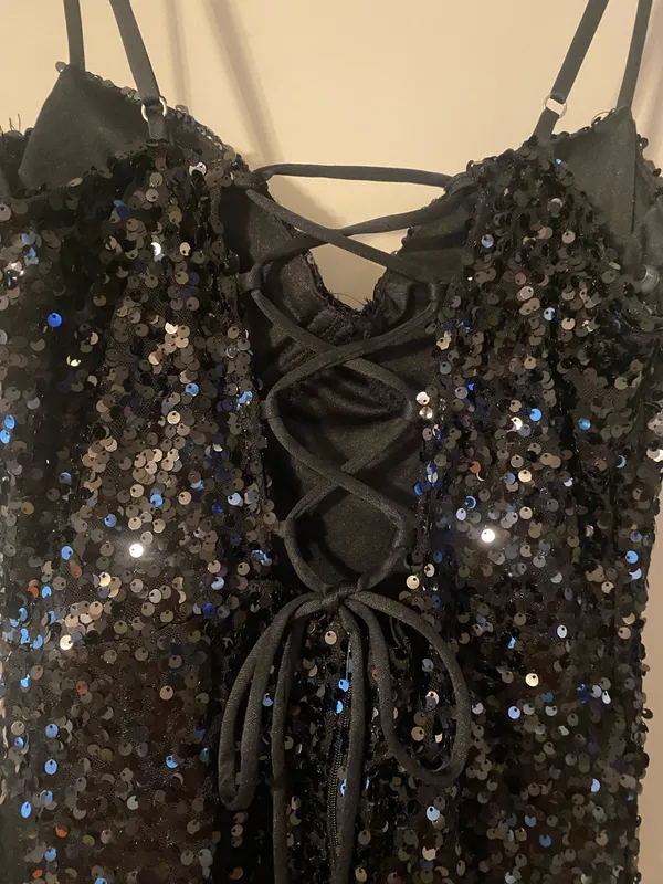 American Threads Black sequin dress - Image 4