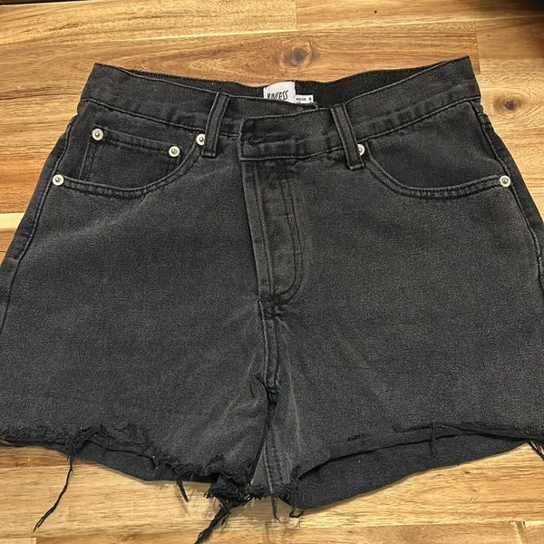 Princess Polly Black Denim Shorts - Image 2