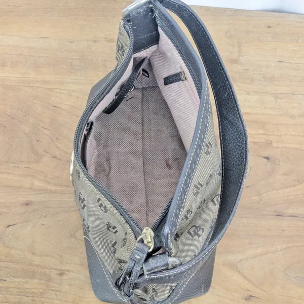 Dooney & Bourke Signature Leather & Canvas Shoulder Bag - Image 8