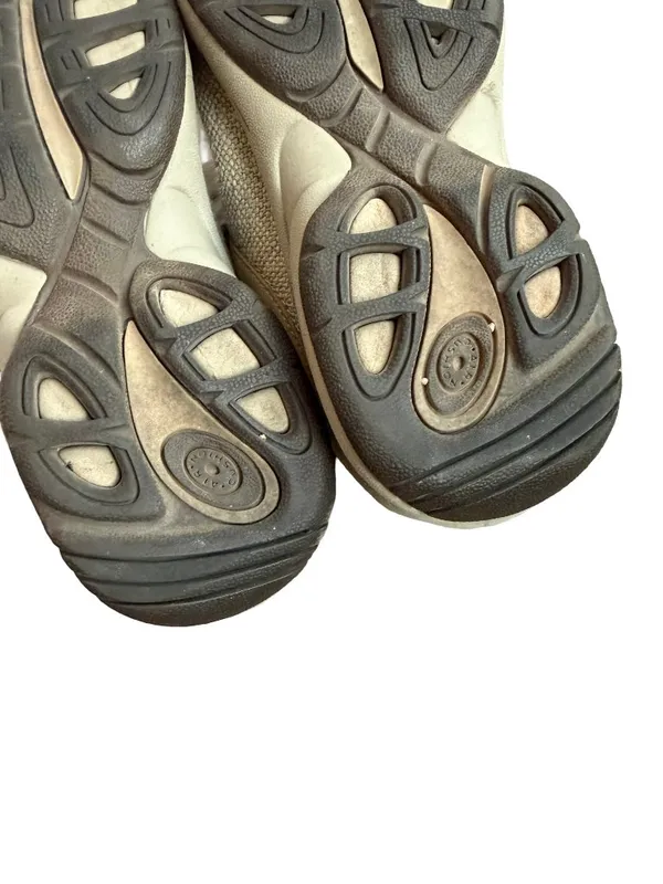 Merrell Oatmeal Canvas On Clogs Mules Slides Comfort Lightweight Size 7 Women's - Image 11