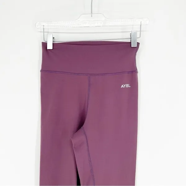 AYBL Core High Rise Workout Leggings Women's Size S‎ Purple Gym Girl - Image 4