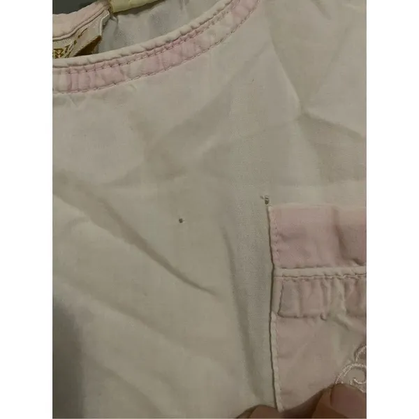 Victoria’s Secret Vintage Gold Label Pink White Stripe Pajama Set Medium - Image 4