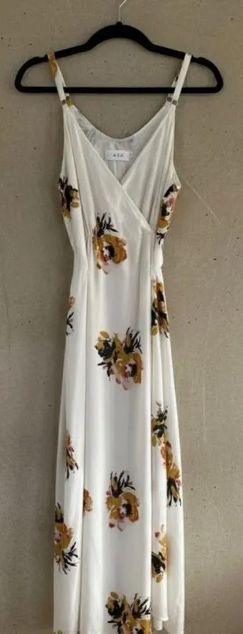 A.L.C. White Floral Maxi Dress |Size 2 - Image 2