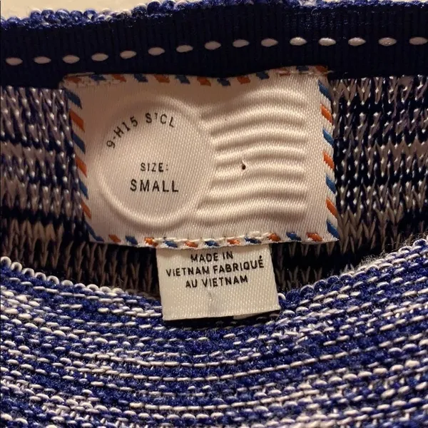 ✨Anthropologie Postmark Malu Dolman Navy Space Dye Top - Image 3