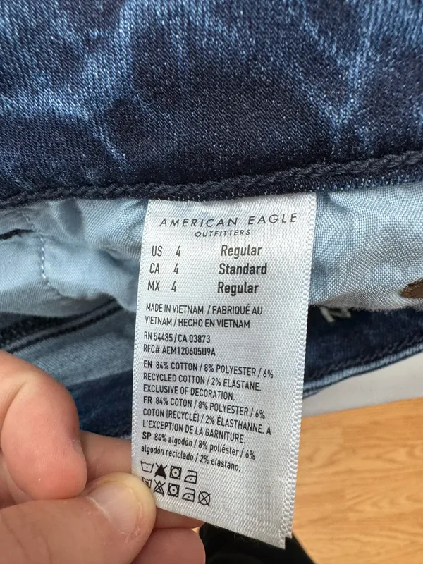 American Eagle Next Level Stretch Festival Flare Jeans Size 4 - Image 8
