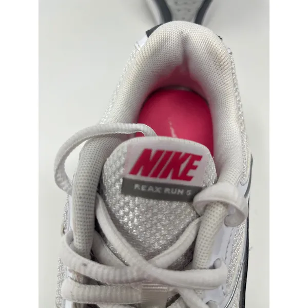 Nike Reax Run 5 Running Shoes Women 5 White Metallic Silver Pink Y2K Retro Gym - Image 8