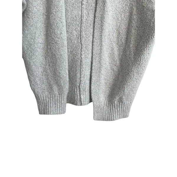 Old‎ Navy Women Cardigan Shrug Top M Gray Knit Crop Open Front Capsule Neutral - Image 4