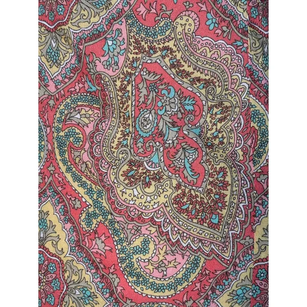 Tin Haul‎ Paisley Western Snap Shirt Pink Coral Turquoise Boho Cowgirl Small - Image 9