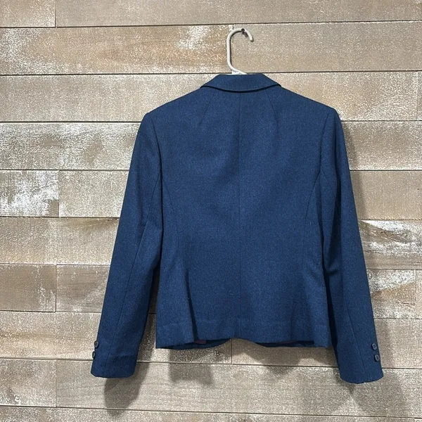 Pendleton vintage Navy 100% virgin wool made in the USA blazer size 6 - Image 6